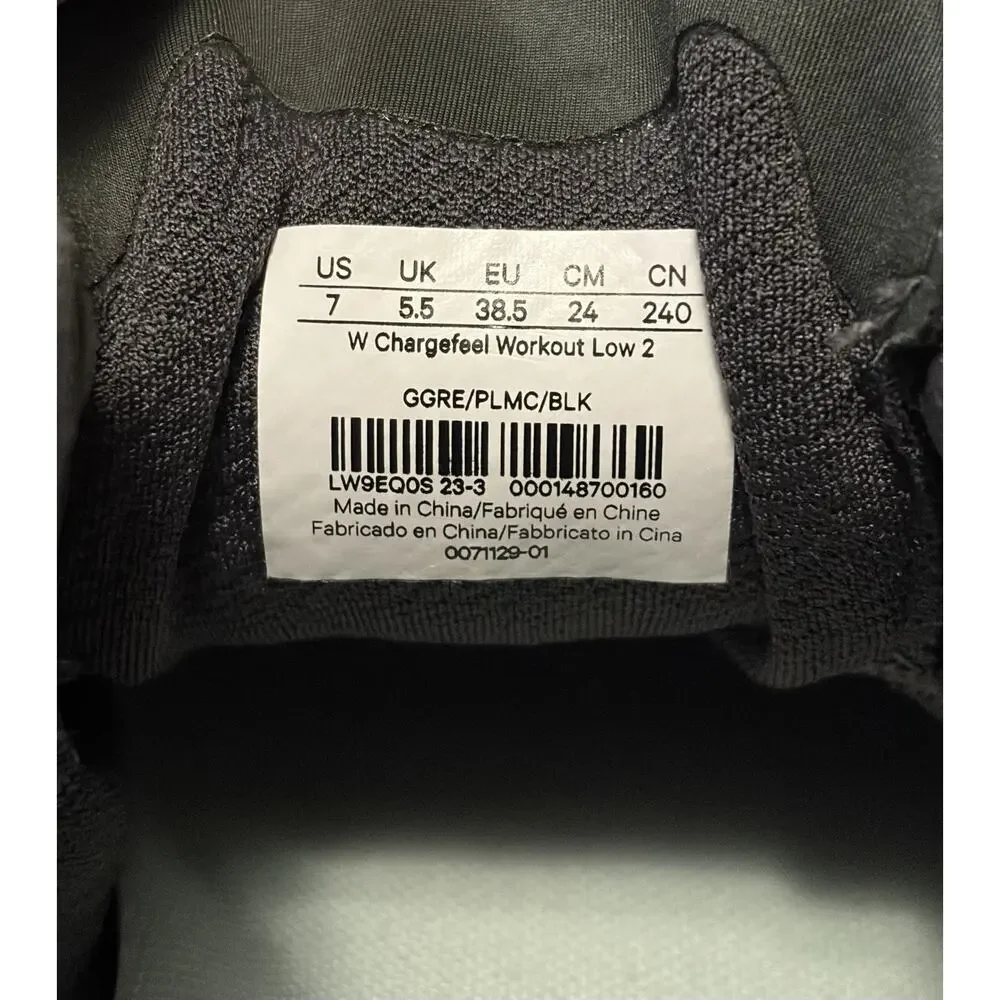 Lululemon Womens Shoes Chargefeel Workout Low 2 Running Size 7 Athletic Sneakers